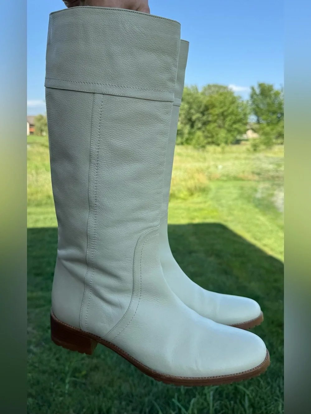 Bruno Magli Leather Over-the-Knee Boots 42